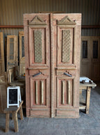 Hand Carved Antique French Doors - 48.75x91 F42