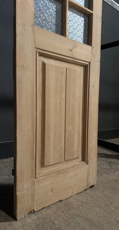 Antique Textured Glass Raised Panel Pantry Door - 25.5x86 - N787