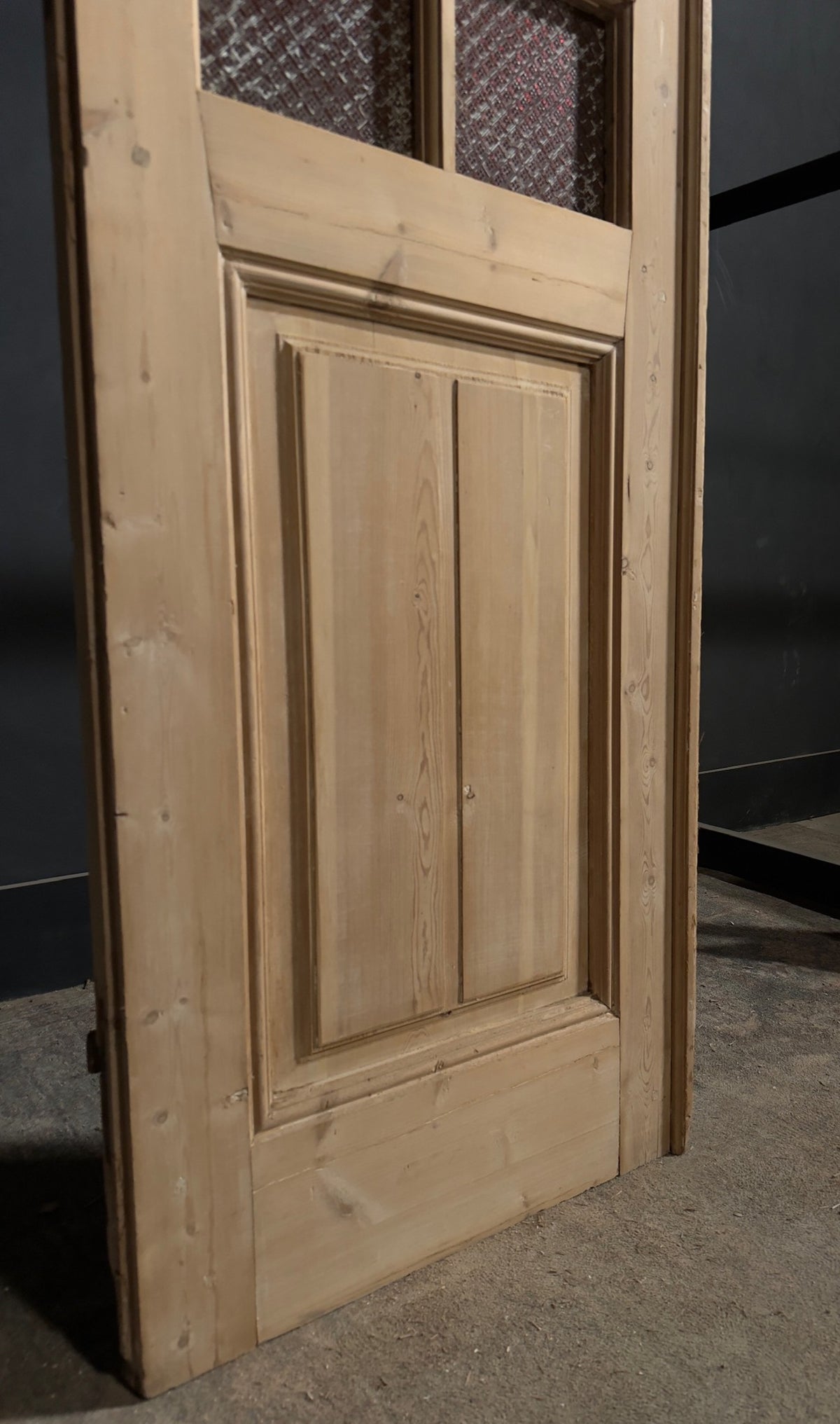 Antique Textured Glass Pantry Door - 25.5x86 - N788
