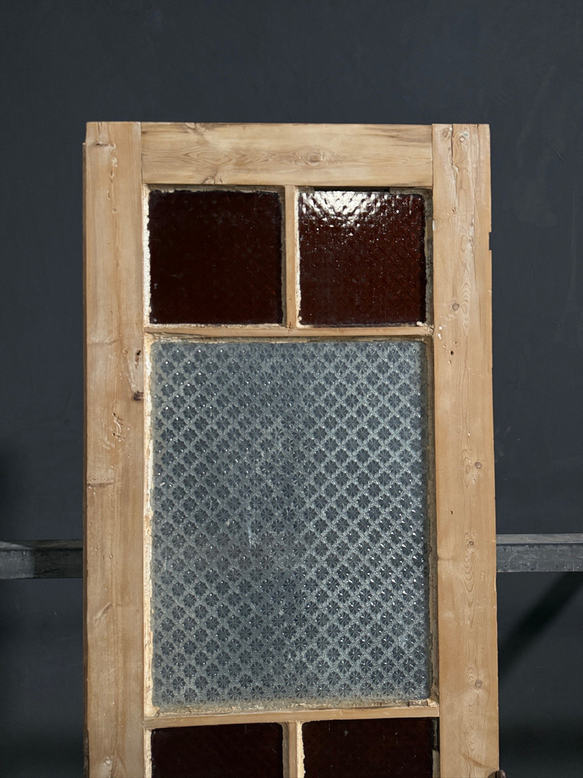 Antique Textured Glass Pantry Door - 25.5x86 - N788