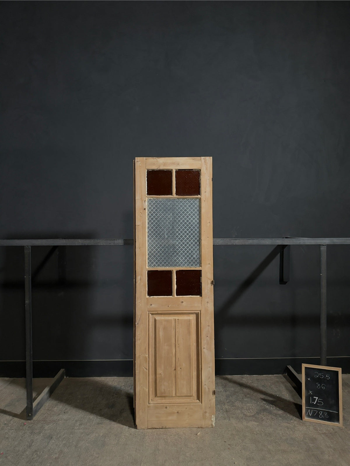 Antique Textured Glass Pantry Door - 25.5x86 - N788