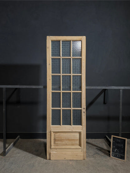 Antique Textured Glass Raised Panel Pantry Door - 32x100.5 - N789