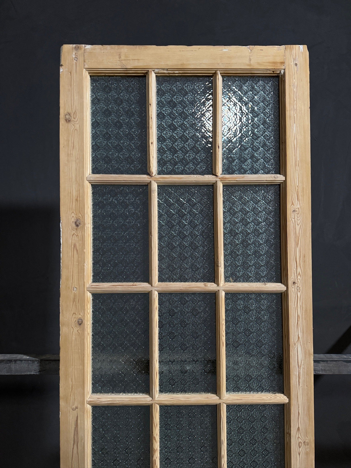 Antique Textured Glass Raised Panel Pantry Door - 32x100.5 - N789