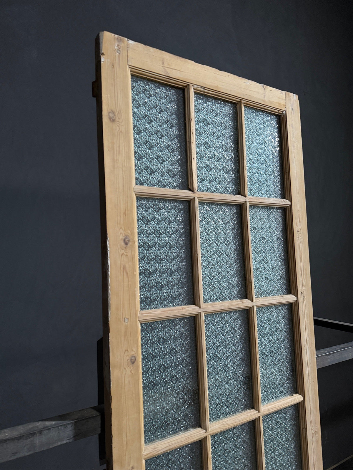 Antique Textured Glass Raised Panel Pantry Door - 32x100.5 - N789