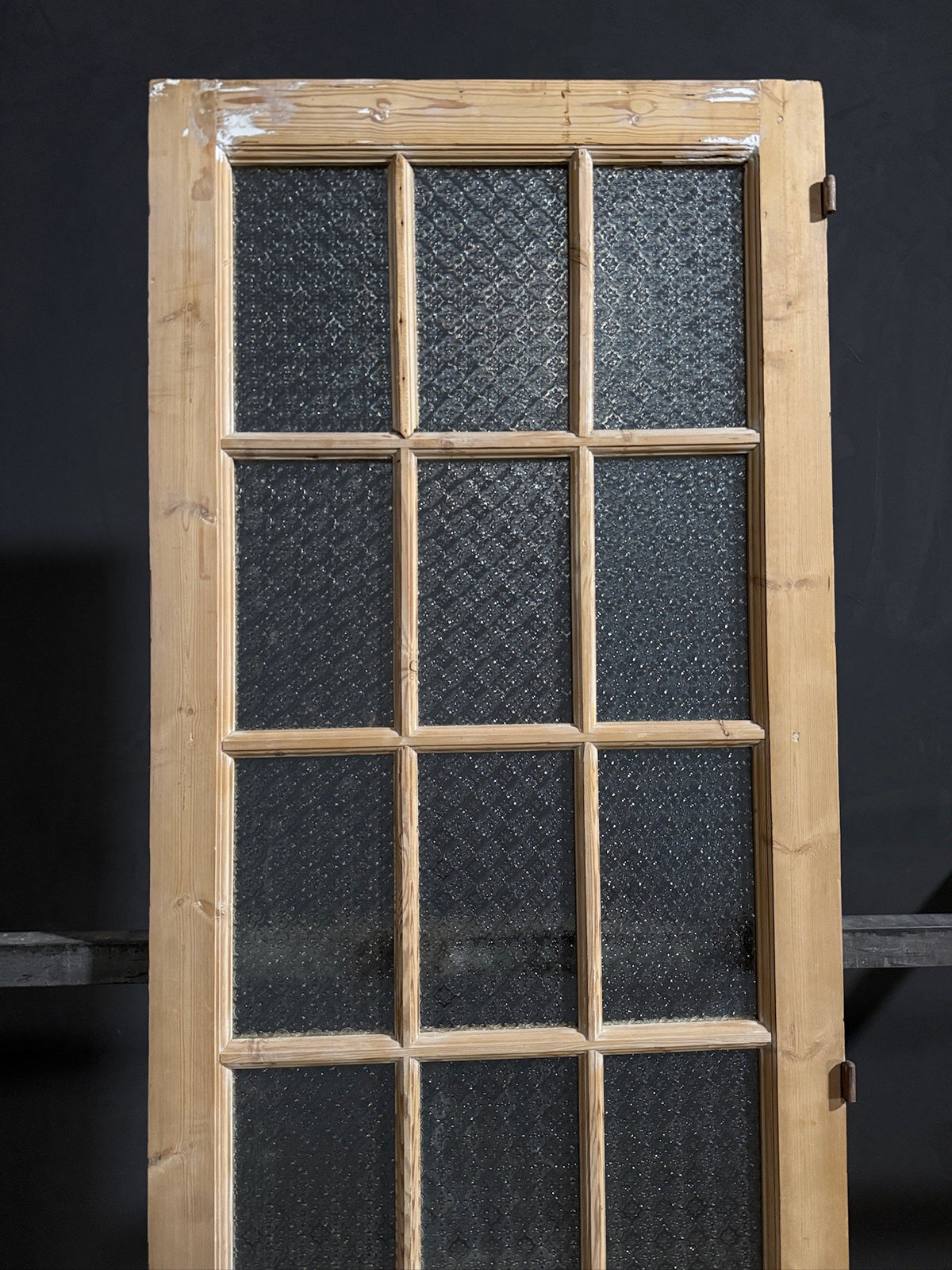 Antique Textured Glass Raised Panel Pantry Door - 32x100.5 - N789