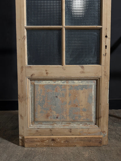 Antique Textured Glass Pantry Door - 32x98 - N790