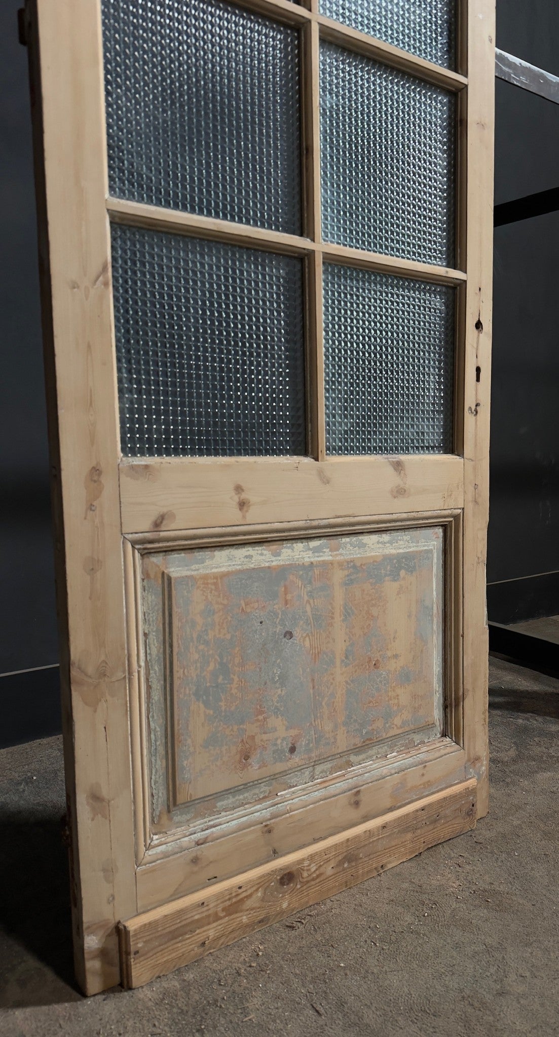 Antique Textured Glass Pantry Door - 32x98 - N790