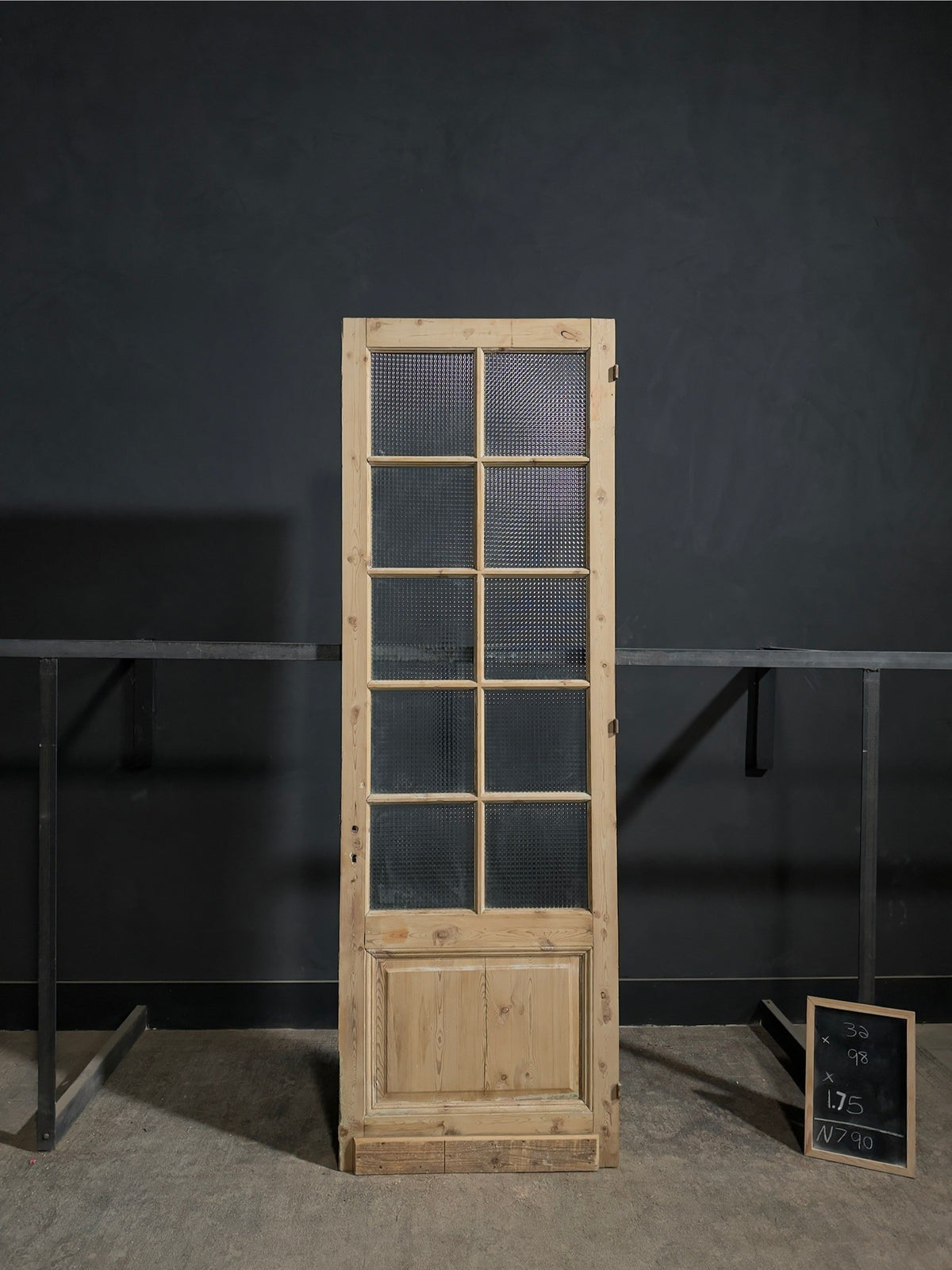 Antique Textured Glass Pantry Door - 32x98 - N790