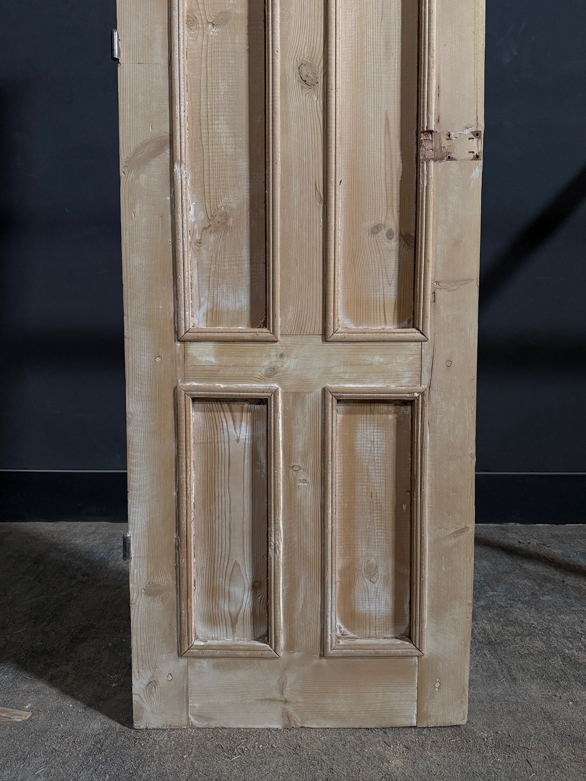 Antique Clear Glass Paneled Single Door - 23.5x82 - N793