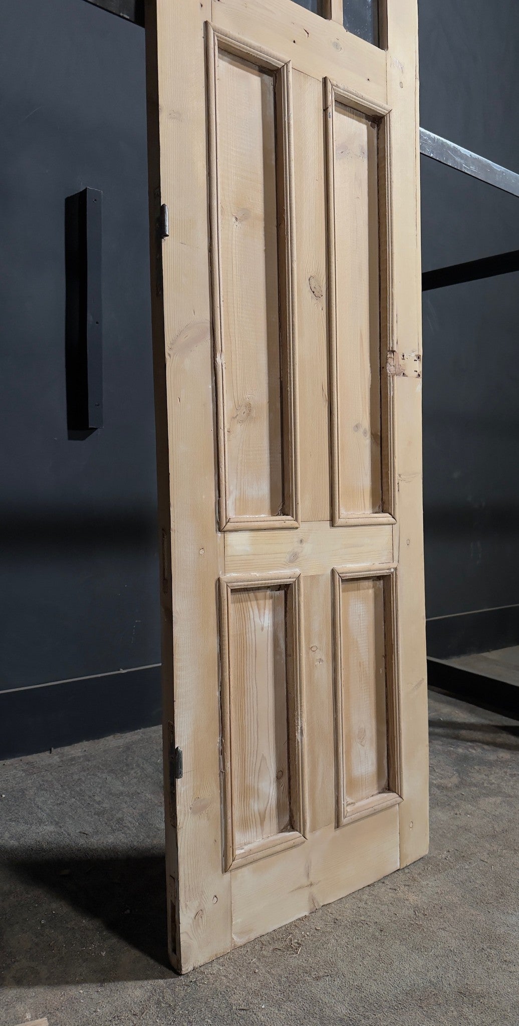 Antique Clear Glass Paneled Single Door - 23.5x82 - N793