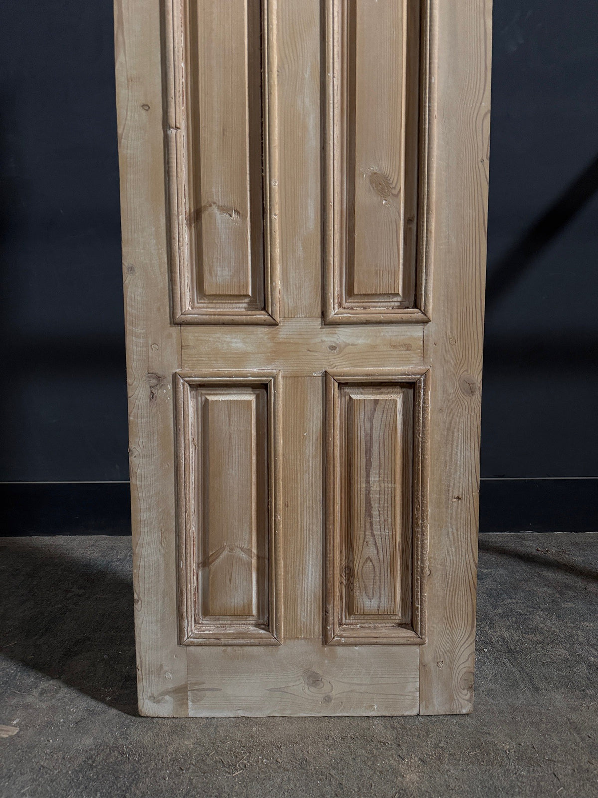 Antique Clear Glass Paneled Single Door - 23.5x82 - N793