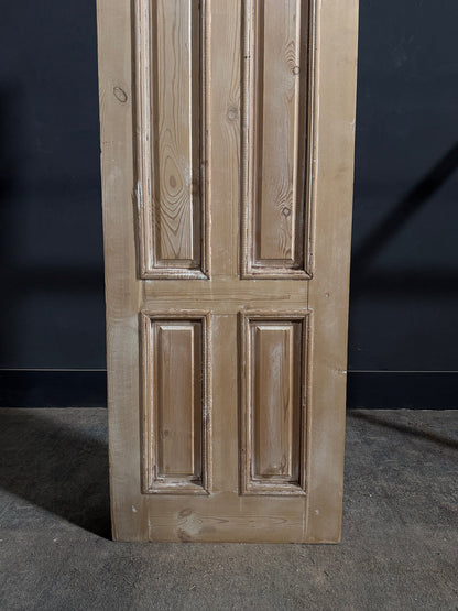 Antique Raised Panel Glass Single Door - 23.5x82 - N794