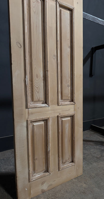 Antique Raised Panel Glass Single Door - 23.5x82 - N794