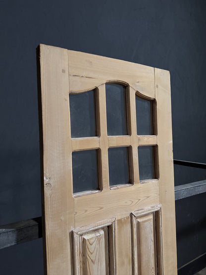 Antique Raised Panel Glass Single Door - 23.5x82 - N794