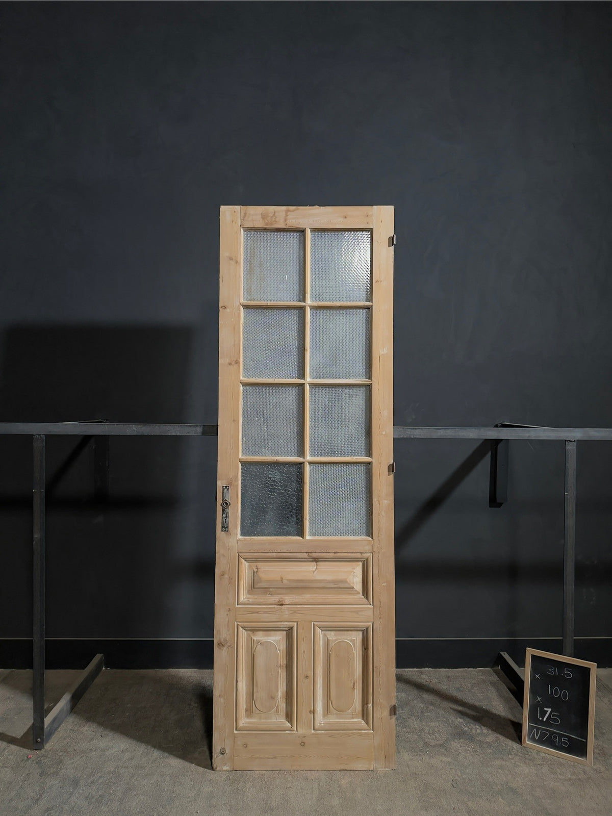 Antique Textured Glass Pantry Door - 31.5x100 - N795