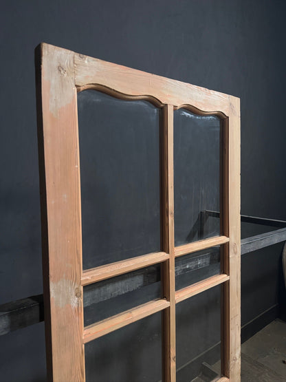 Antique Scalloped Clear Glass Pantry Door - 32x84 - N808