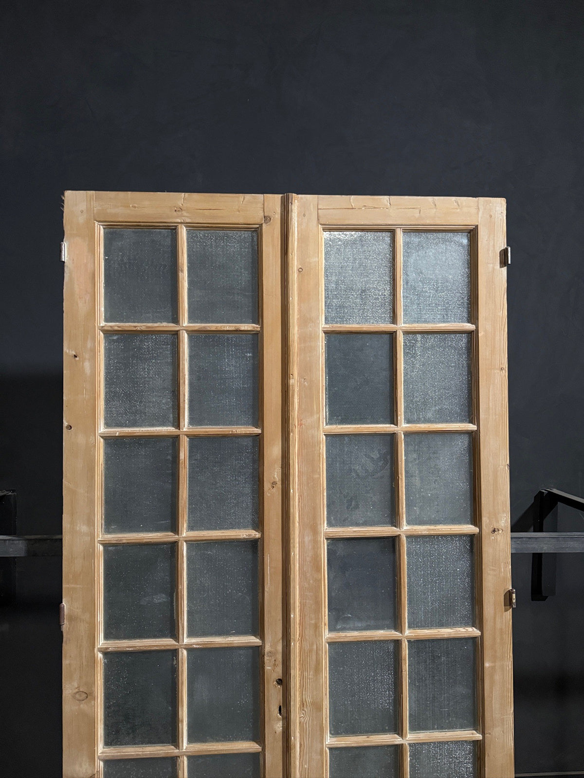 Antique Textured Glass French Doors - 51x100 - N813