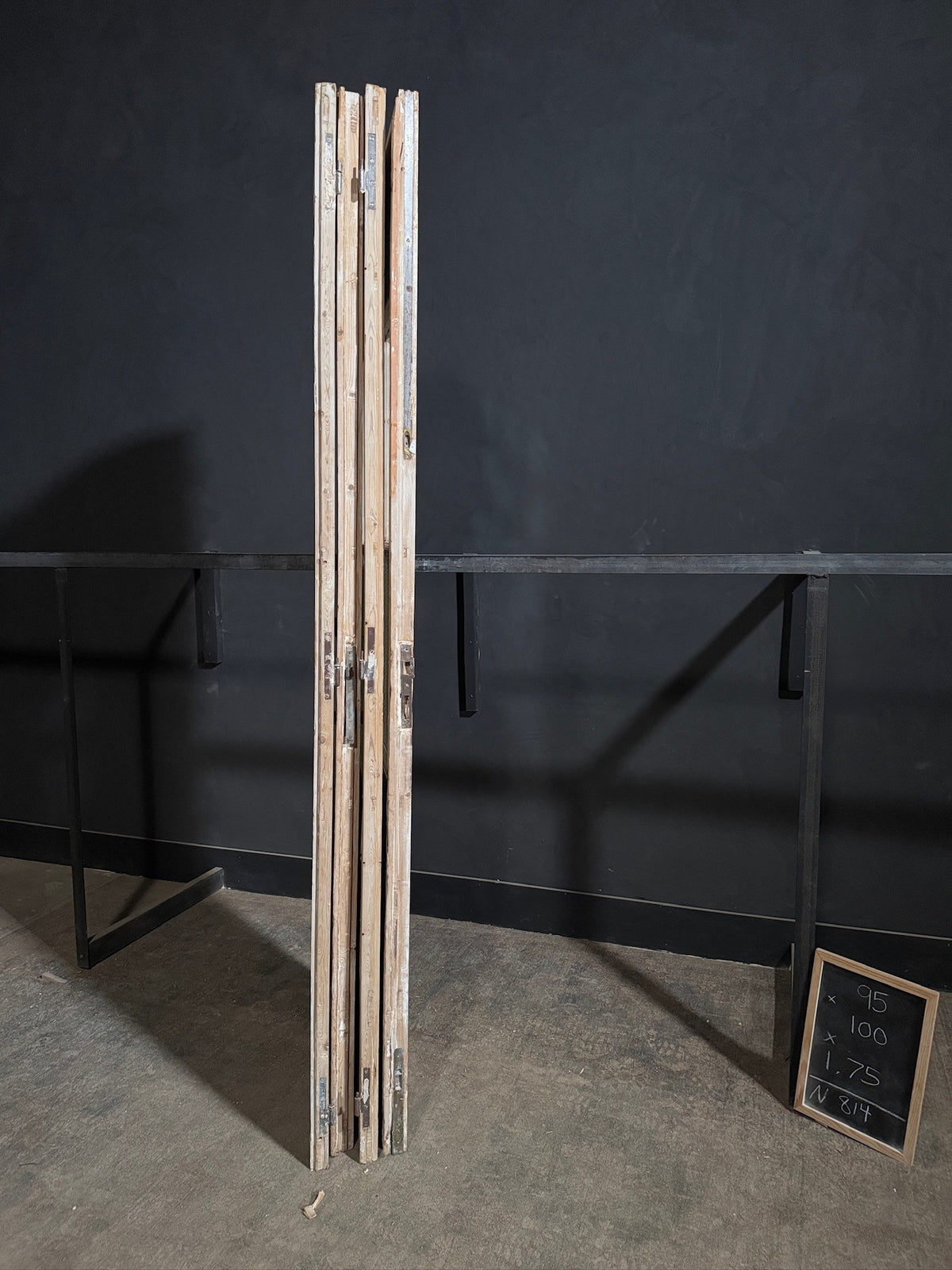 Antique Glass 4 Lite Bi-Fold Doors - 100x95 - N814