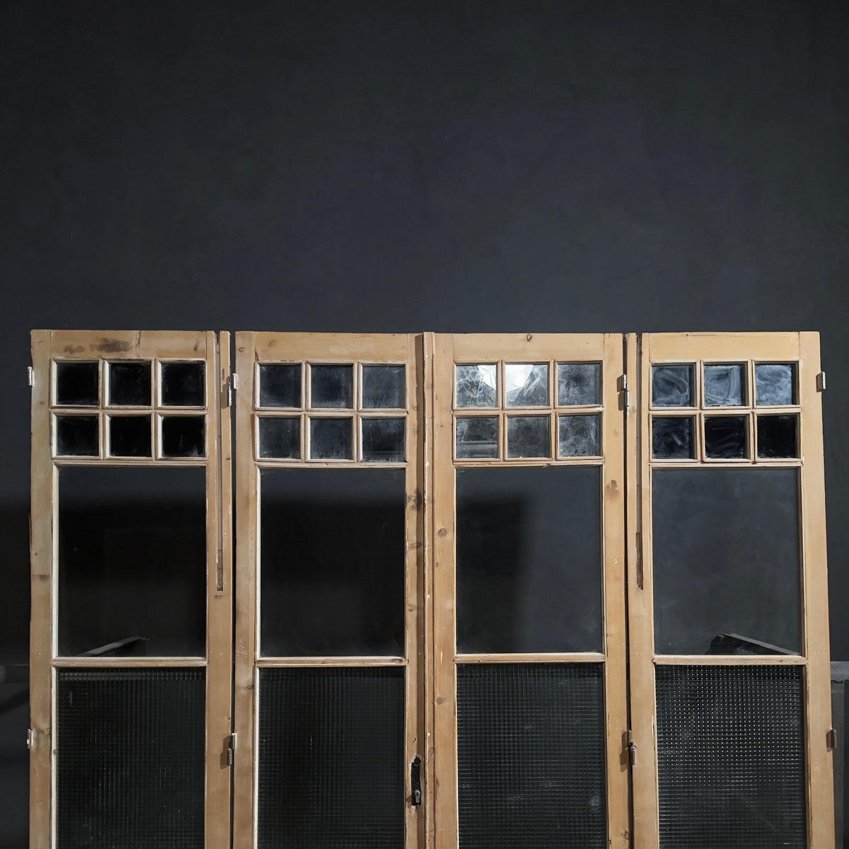 Antique Glass 4 Lite Bi-Fold Doors - 100x95 - N814