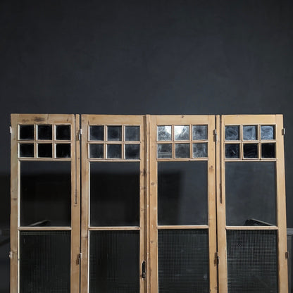 Antique Glass 4 Lite Bi-Fold Doors - 100x95 - N814