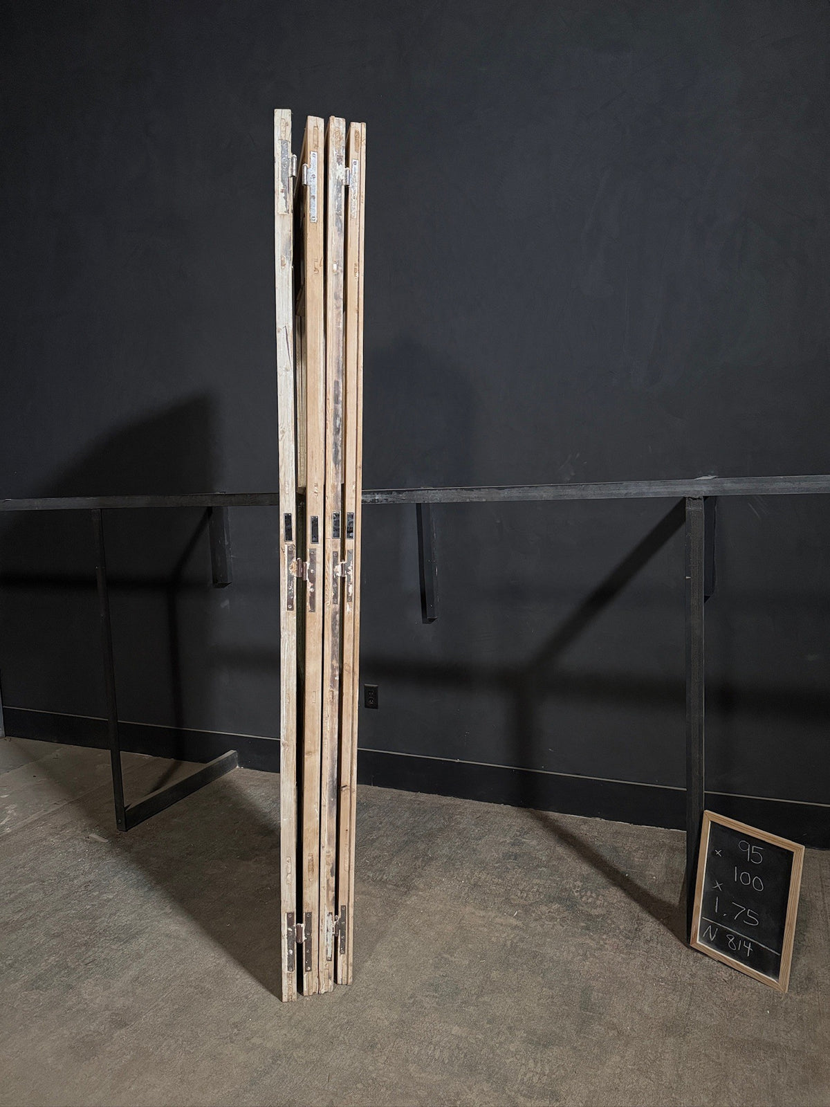 Antique Glass 4 Lite Bi-Fold Doors - 100x95 - N814