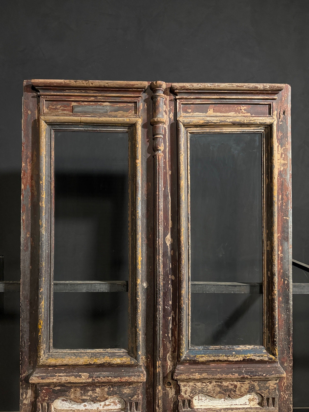 Antique Fluted Panel French Entry Doors - 59x104 - N815