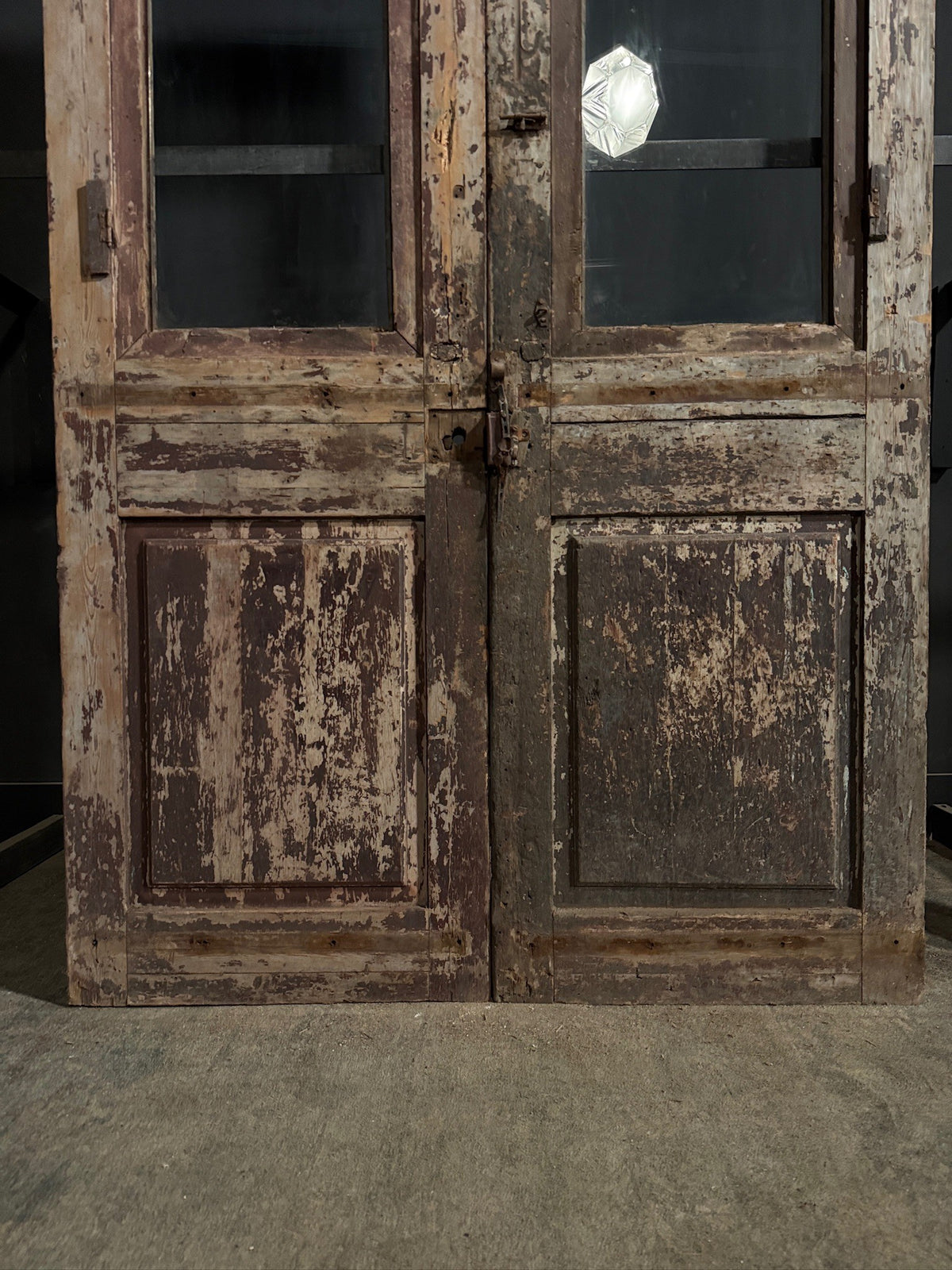 Antique Fluted Panel French Entry Doors - 59x104 - N815