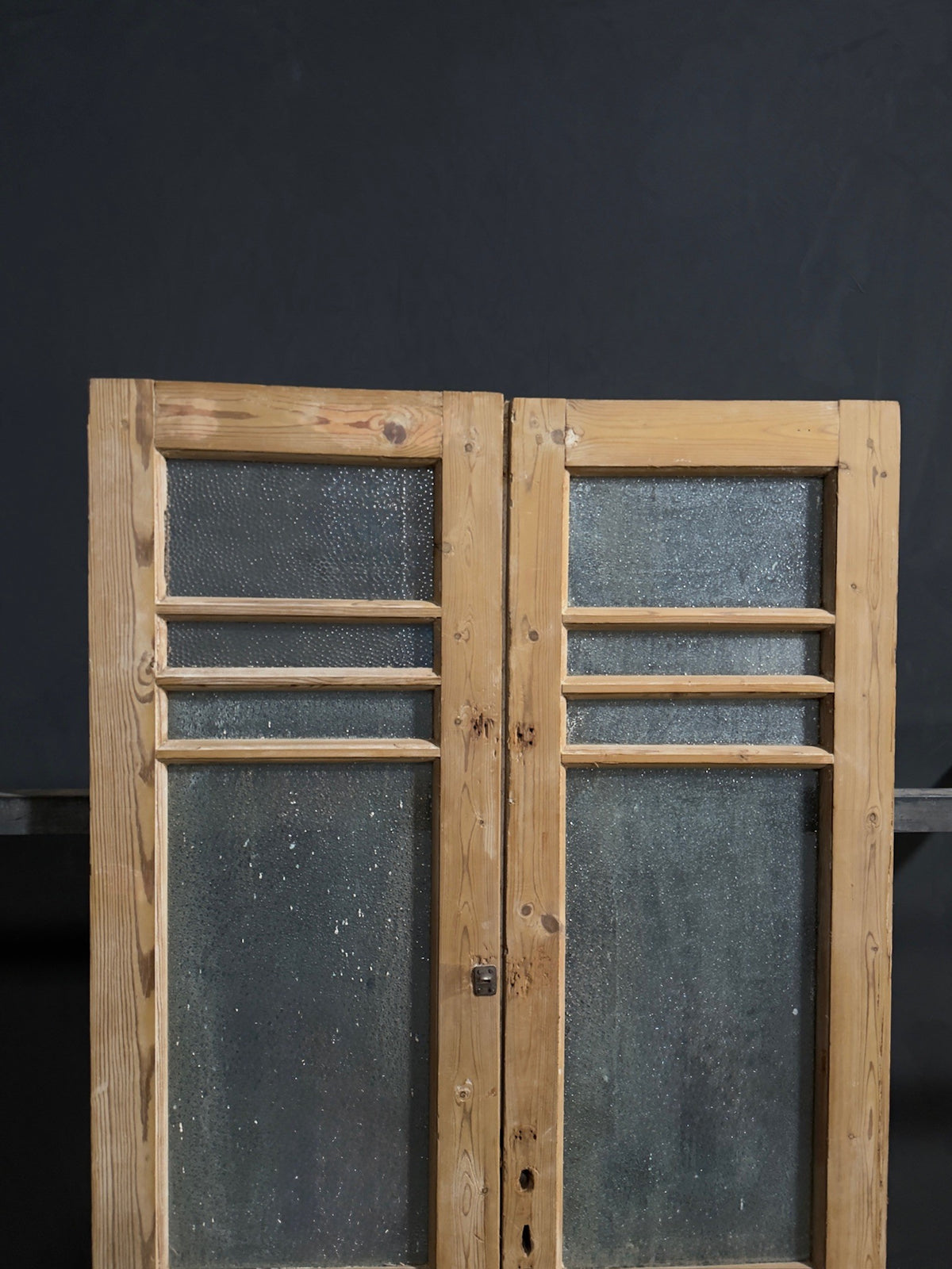 Antique Textured Glass French Doors - 40.5x80 - N831
