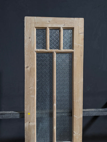 Antique Textured Glass French Door - 21.5x95.5 - N836