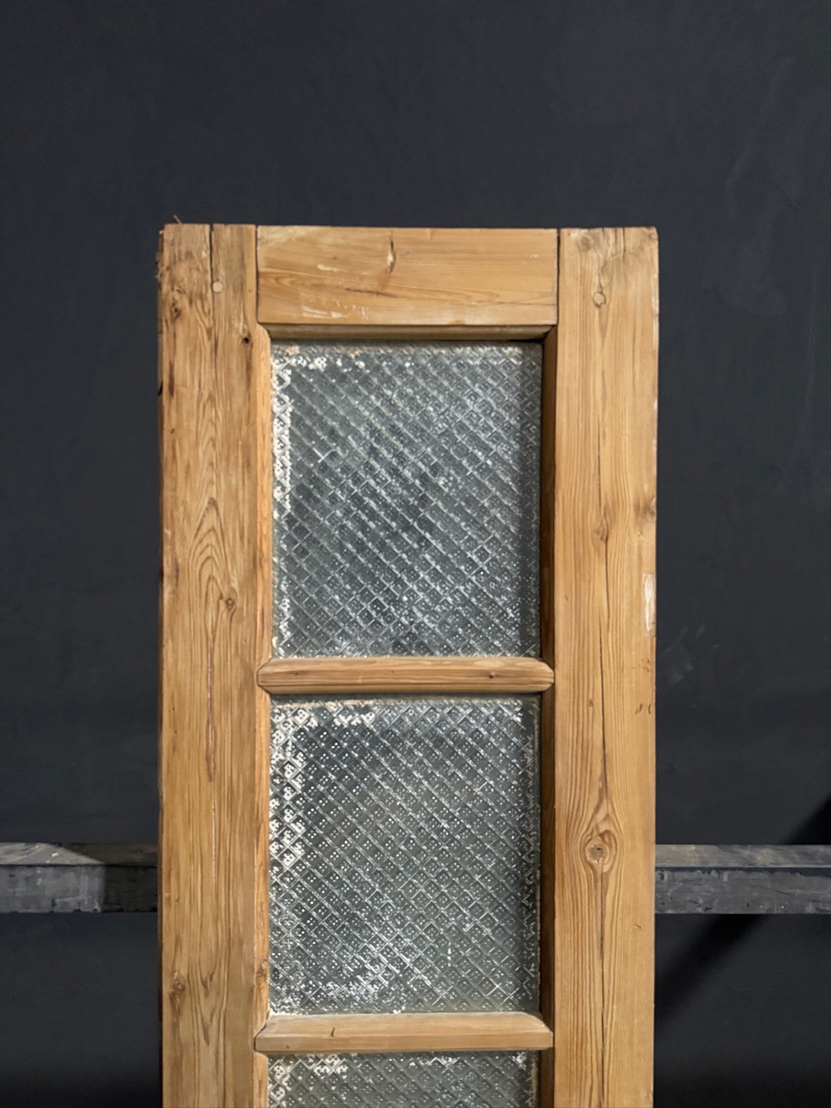Antique Textured Glass Raised Panel Door - 18.5x84 - N838