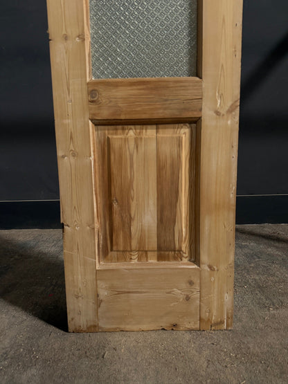 Antique Textured Glass Raised Panel Door - 18.5x84 - N838