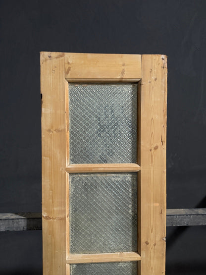 Antique Textured Glass Raised Panel Door - 18.5x84 - N838