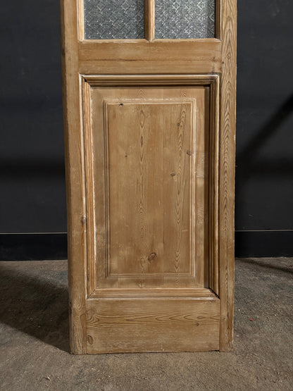 Antique Textured Glass Raised Panel Door - 21.5x98 - N839