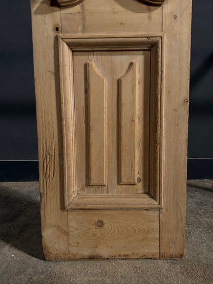 Antique Architectural Raised Panel Glass Door - 21.5x98 - N841
