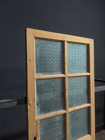 Antique Fluted Textured Glass Pantry Door - 32.5x84 - N846