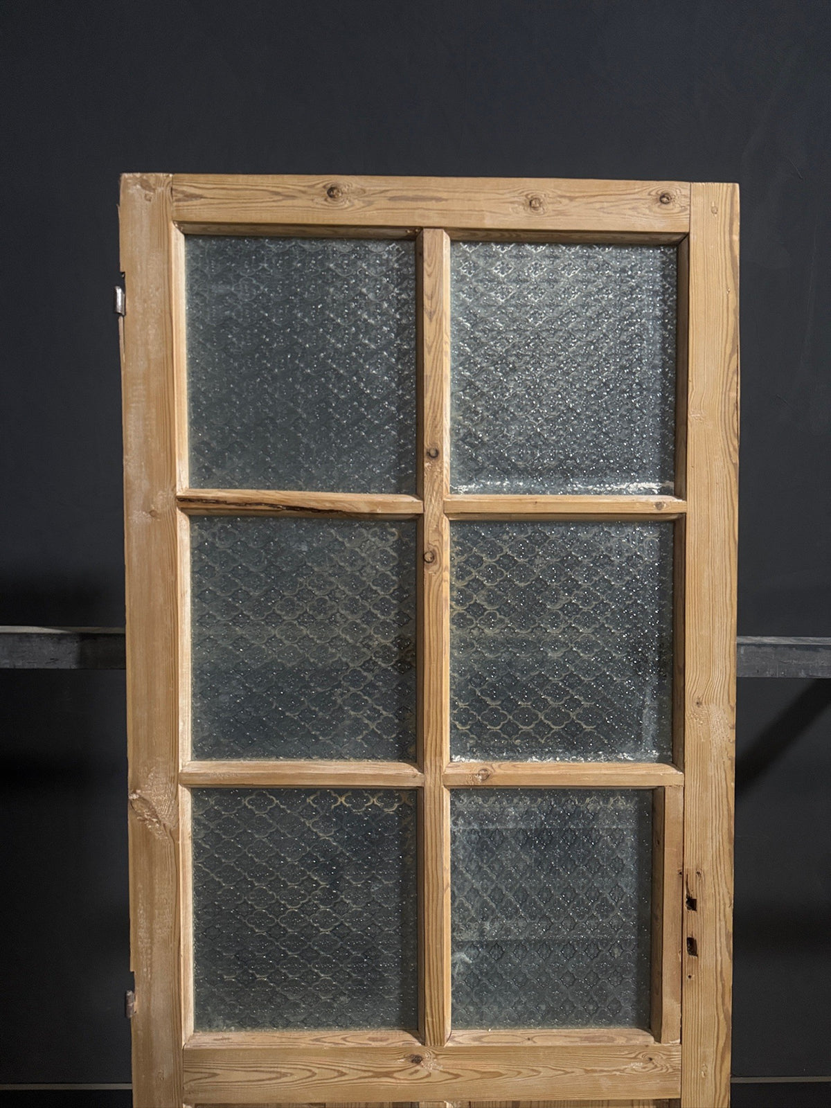 Antique Fluted Textured Glass Pantry Door - 32.5x84 - N846