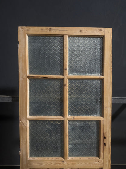 Antique Fluted Textured Glass Pantry Door - 32.5x84 - N846