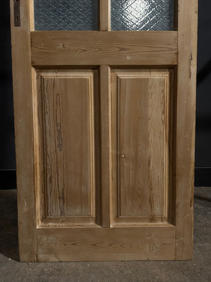 Antique Textured Glass Raised Panel Pantry Door - 31x89.5 - N847