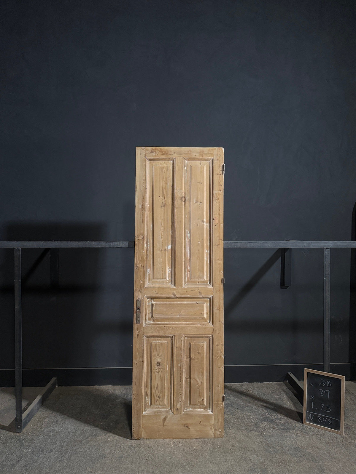 Antique Solid Raised Panel Pantry Door - 28x89 - N848