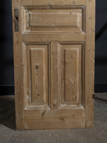 Antique Solid Raised Panel Pantry Door - 28x89 - N848
