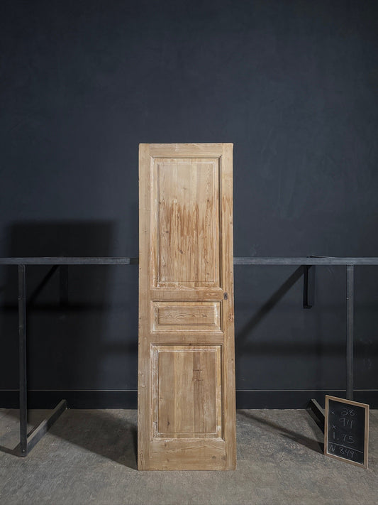 Antique Solid Raised Panel Pantry Door - 28x94 - N849