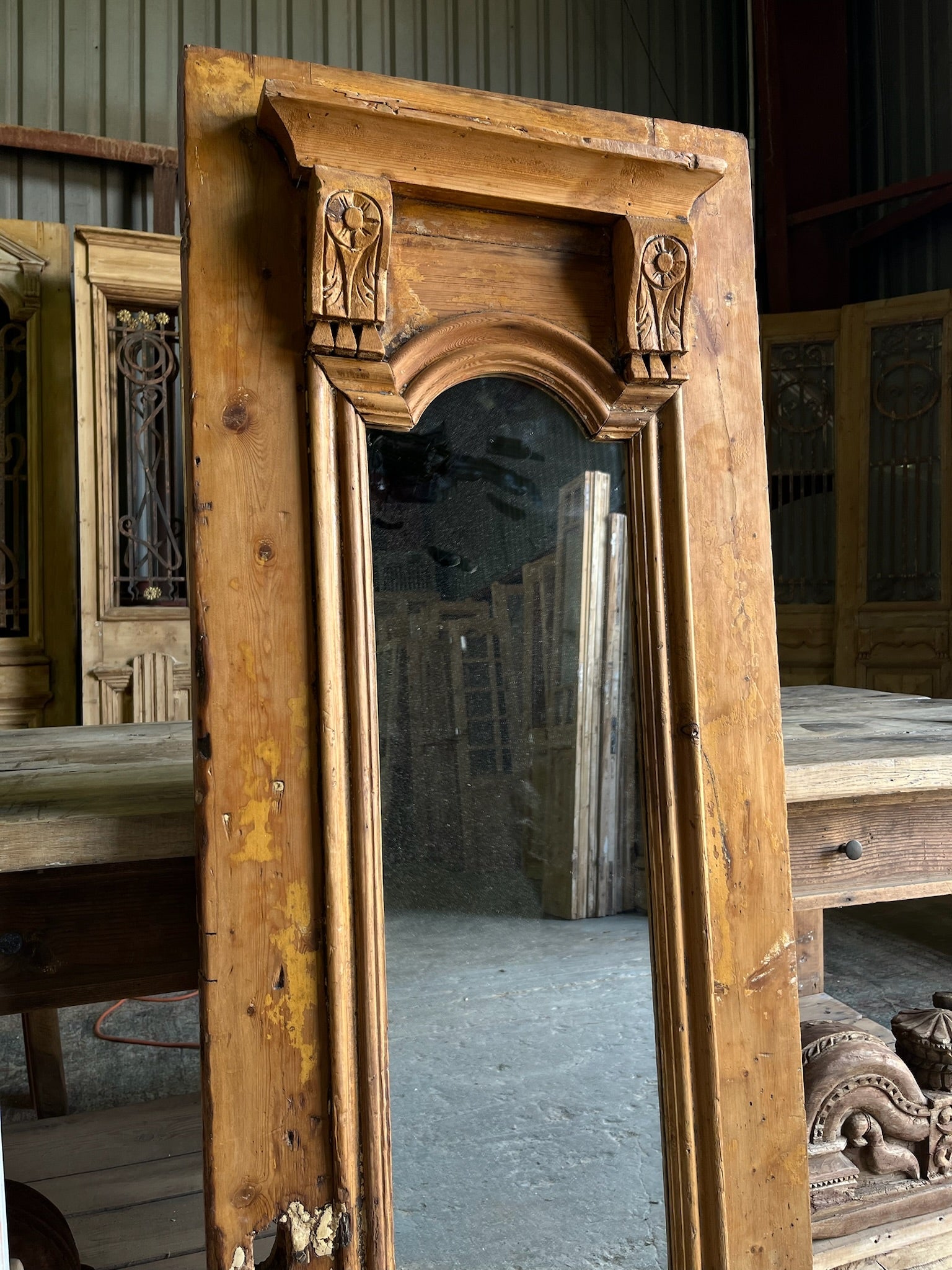 Ornate French Antique Mirror - M13 - Magnolia Antique Door Co.