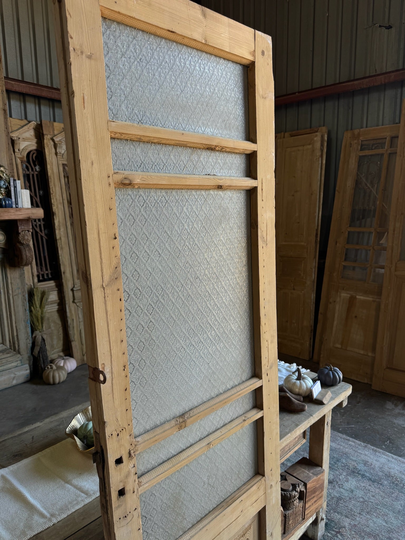 Petite Antique Glass Door - 25x83.25 E317 - Magnolia Antique Door Co.