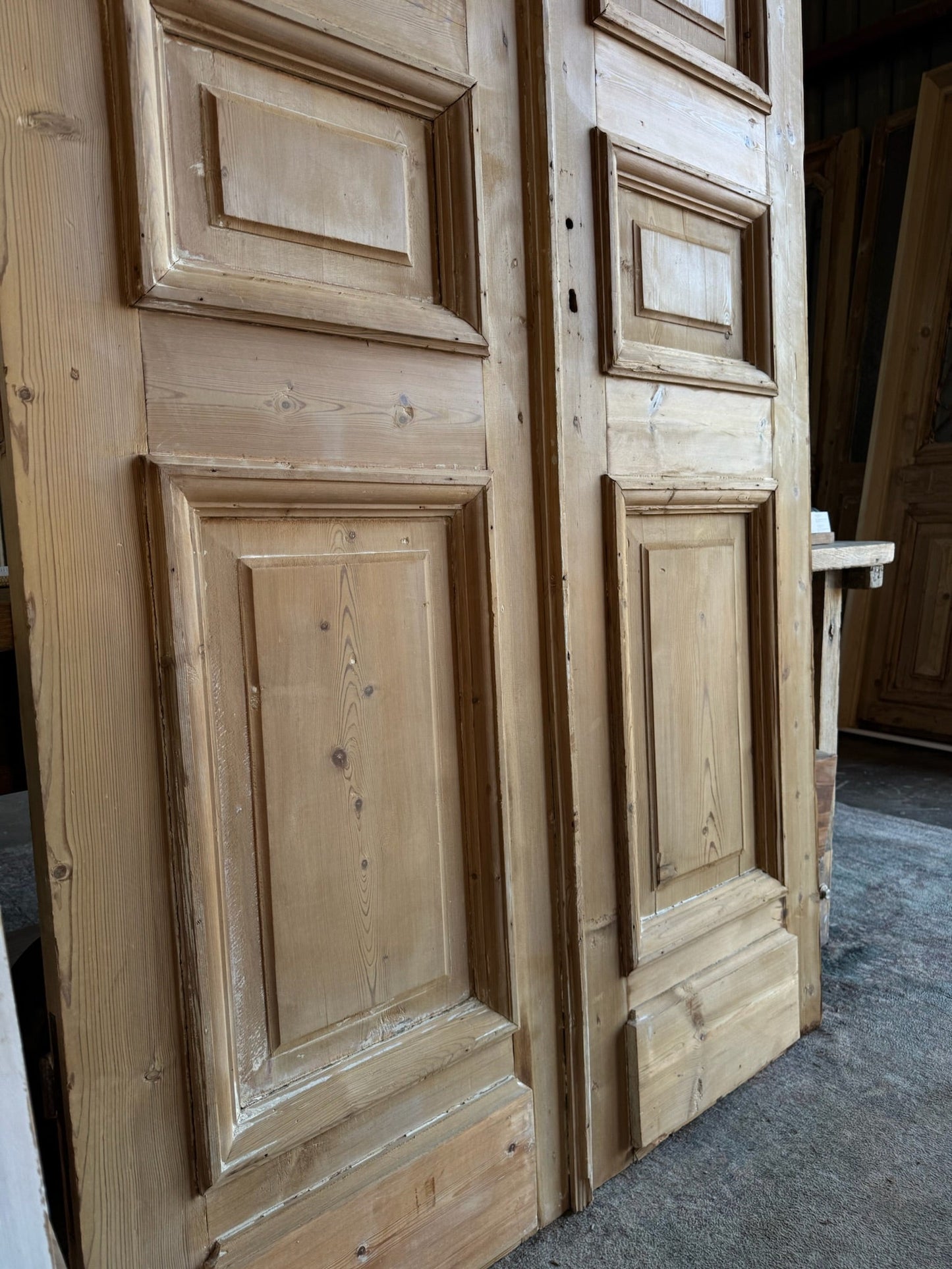 Raised Molding Antique French Doors - 45x94.5 E155 - Magnolia Antique Door Co.