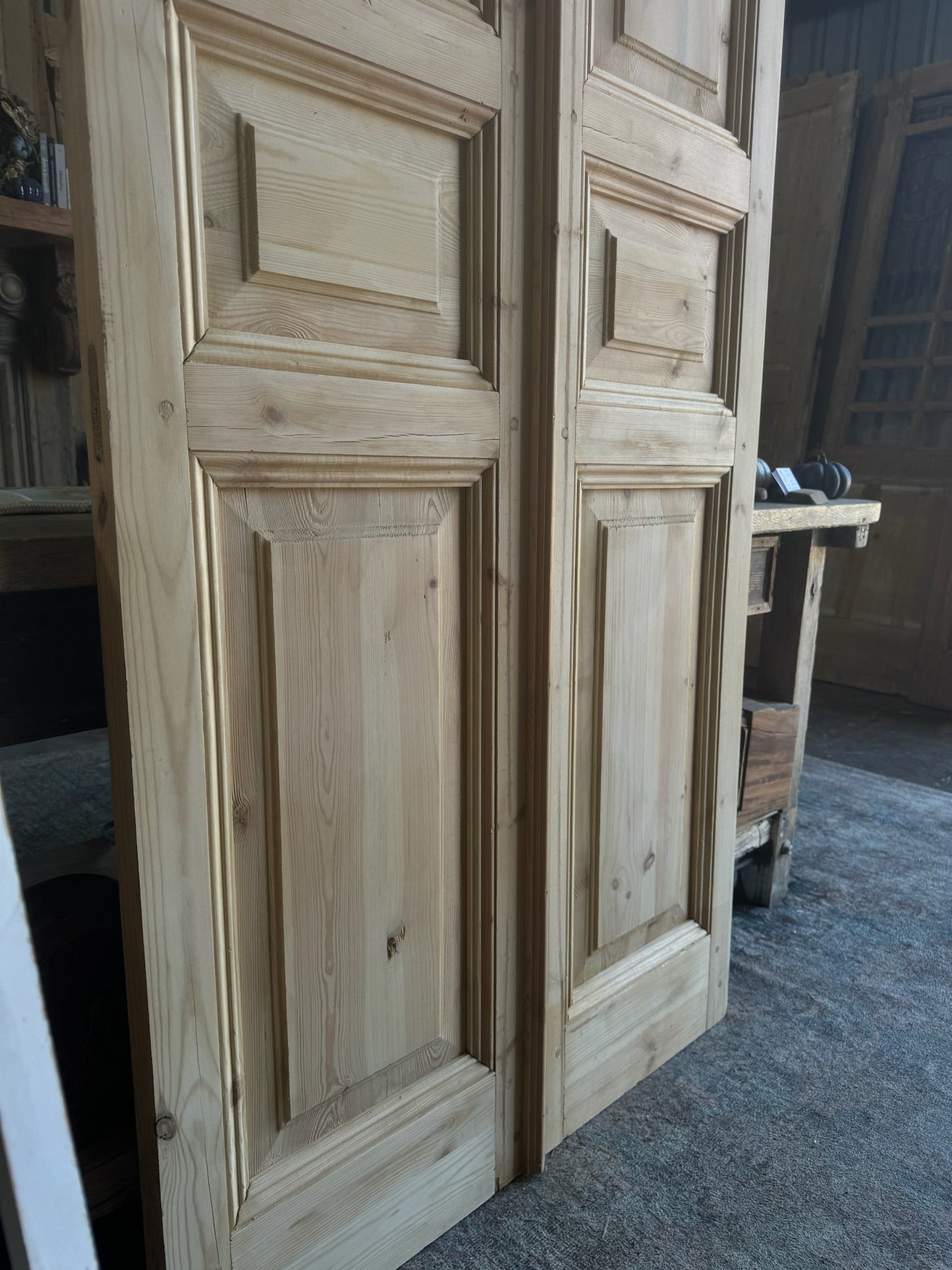 Reclaimed Solid French Doors - 36.25x97 C66 - Magnolia Antique Door Co.