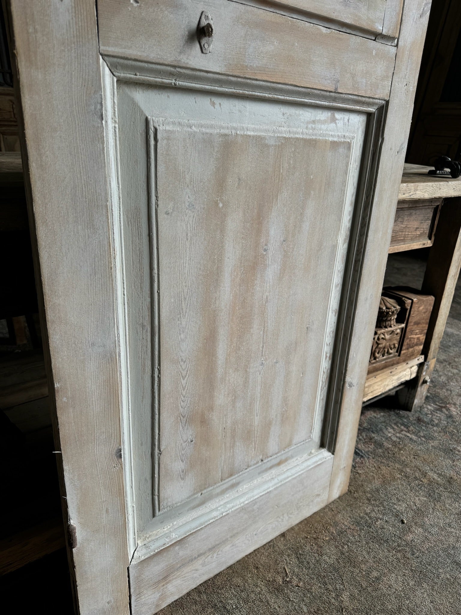 Single Antique Door with Glass Window - 27.5x99 C60 - Magnolia Antique Door Co.