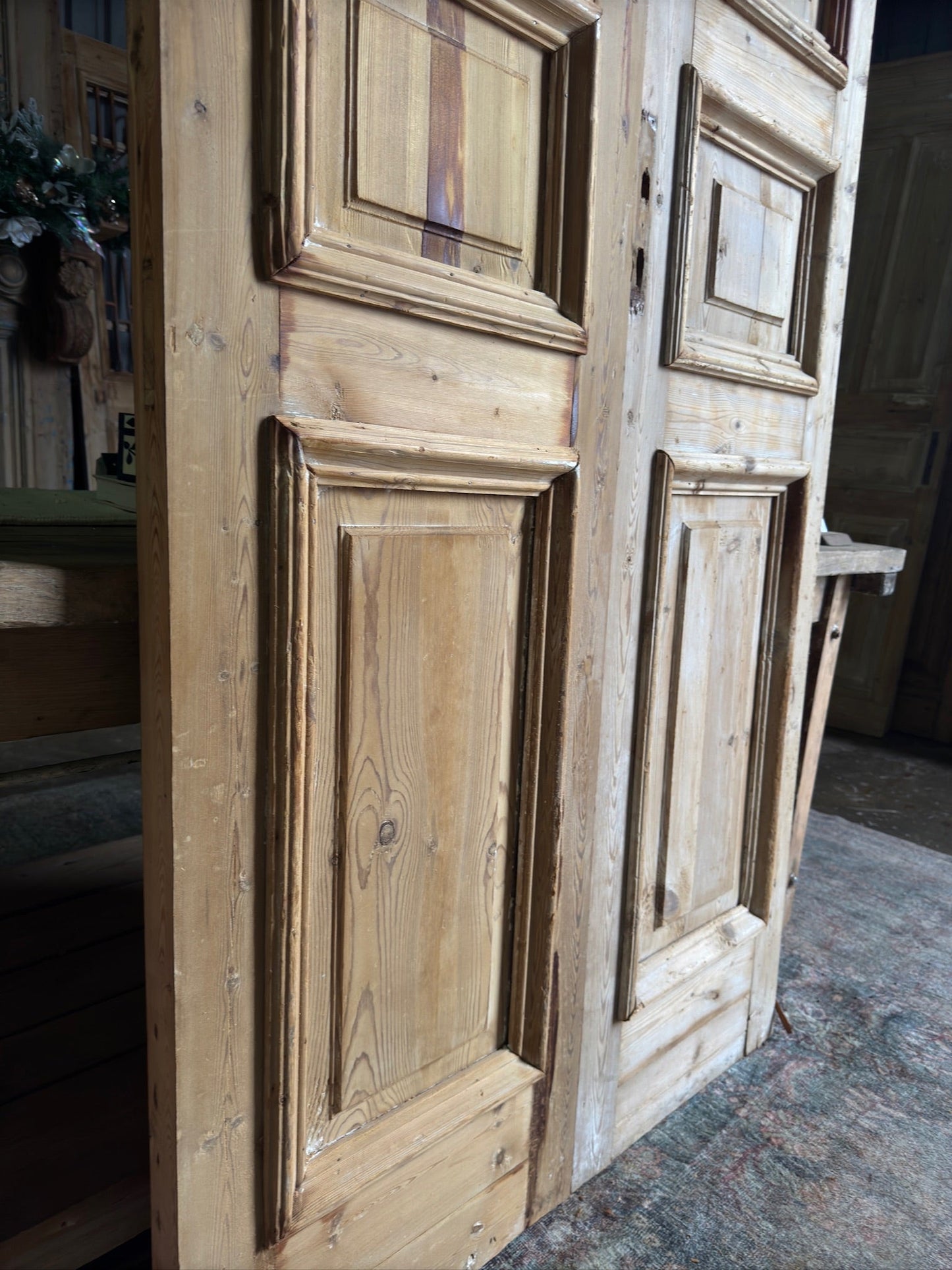 Solid Antique French Pair - 40x94.75 F102 - Magnolia Antique Door Co.