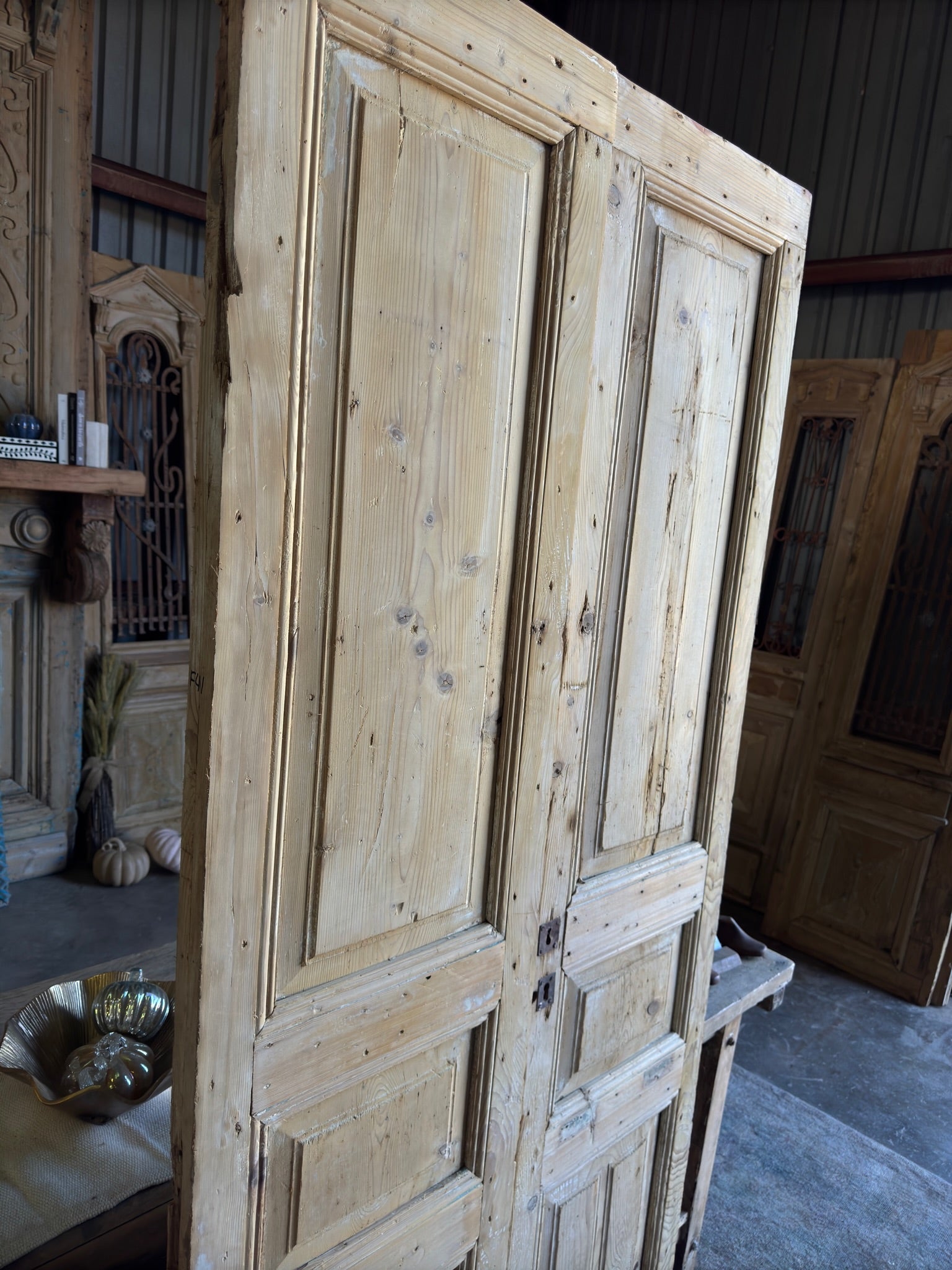 Solid French Antique Doors - 38.5x87.5 F41 - Magnolia Antique Door Co.