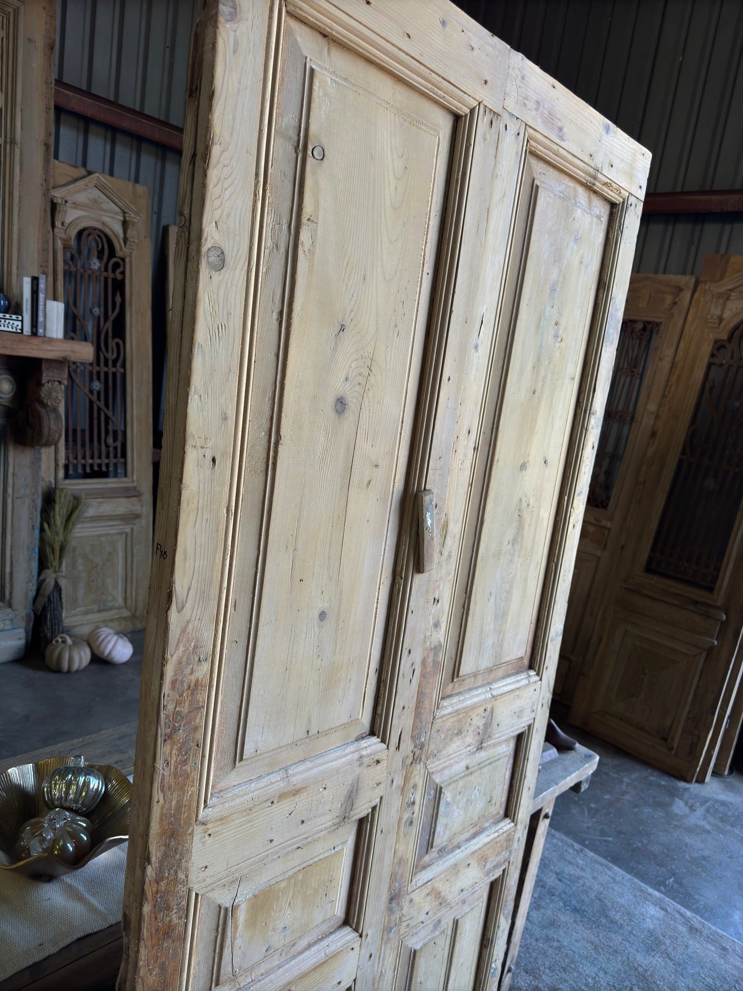 Solid French Antique Doors - 38x87.5 F40 - Magnolia Antique Door Co.