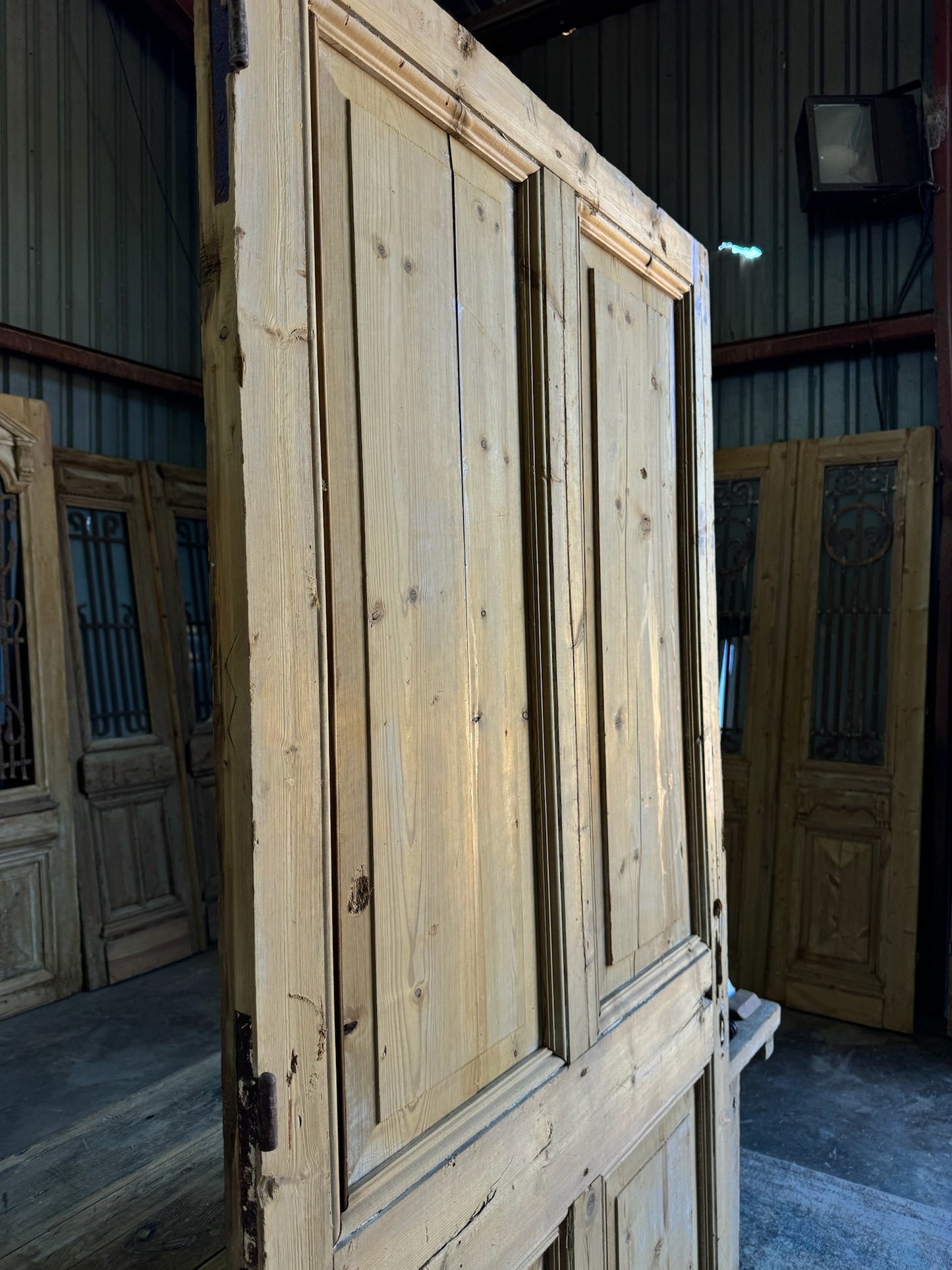 Solid Single Antique Door - 39x86.75 E203 - Magnolia Antique Door Co.